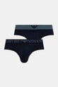 Emporio Armani Underwear slipy męskie bawełniane z elastanem 2-pack granatowy EM000251.AF18881