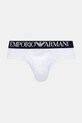 Odzież Emporio Armani Underwear slipy męskie bawełniane z elastanem 2-pack EM000251.AF18881 granatowy