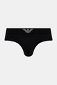 Odzież Emporio Armani Underwear slipy męskie bawełniane z elastanem 2-pack EM000251.AF18881 czarny