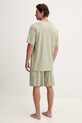 Emporio Armani Underwear pijama din două piese pentru bărbați, din bumbac cu elastan EM000400.AF18890 verde SS26