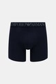 Odzież Emporio Armani Underwear bokserki męskie bawełniane z elastanem 2-pack EM000252.AF18881 granatowy