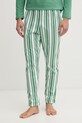 United Colors of Benetton пижама мъжка памучна зелен 3MFL4P035