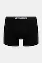 VETEMENTS bokserki Logo dzianina czarny ME76UN273B