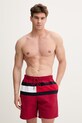 Tommy Hilfiger koupací šortky pánské burgundské UM0UM03935