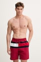 Tommy Hilfiger koupací šortky pánské burgundské UM0UM03935