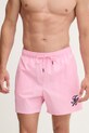 Tommy Hilfiger plavecké šortky pánske SUMMER UM0UM03750 ružová SS26