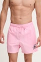 Tommy Hilfiger plavecké šortky pánske SUMMER UM0UM03750 ružová SS26