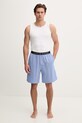 Tommy Hilfiger pyžamové šortky pánské bavlněné s elastanem UM0UM03788 modrá SS26