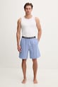 Tommy Hilfiger pyžamové šortky pánské bavlněné s elastanem UM0UM03788 modrá SS26