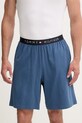 Tommy Hilfiger pantaloni scurți de pijama pentru bărbați, din bumbac cu elastan albastru UM0UM03817