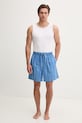 Tommy Hilfiger pyžamové šortky pánské bavlněné UM0UM03833 modrá SS26