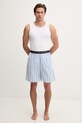 Tommy Hilfiger pyžamové šortky pánské bavlněné UM0UM03848 modrá SS26