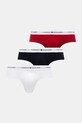 Tommy Hilfiger slipy męskie bawełniane z elastanem 3-pack czerwony UM0UM03875