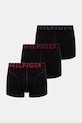 Tommy Hilfiger Ανδρικό μποξεράκι με βαμβάκι 3-pack μαύρο UM0UM03886