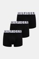 Tommy Hilfiger priliehavé boxerky pánske 3-pak čierna UM0UM03887