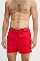 Calvin Klein kopalne kratke hlače moške LV00N61024 rdeča SS26