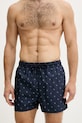 Calvin Klein pantaloncini da bagno da uomo LV00N61028 blu navy SS26