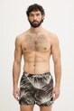 Calvin Klein σορτς μαγιό Ανδρικά καφέ LV00N61028
