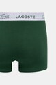 Odzież Lacoste bokserki męskie bawełniane z elastanem 3-pack 5H3583 zielony