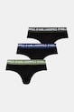 Karl Lagerfeld slipy męskie bawełniane z elastanem 3-pack czarny A1M47018