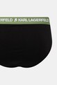Karl Lagerfeld slipy męskie bawełniane z elastanem 3-pack A1M47018 czarny