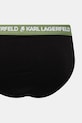 Karl Lagerfeld slipy męskie bawełniane z elastanem 3-pack A1M47018 czarny