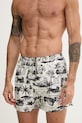 Karl Lagerfeld szorty kąpielowe męskie B2M46040 beżowy SS26