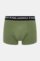 Karl Lagerfeld boxerky pánské bavlněné s elastanem 3-pack B2M47003 zelená SS26