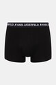 Karl Lagerfeld boxerky pánské bavlněné s elastanem 3-pack zelená B2M47003
