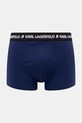 Karl Lagerfeld bokserki męskie bawełniane z elastanem 3-pack niebieski B2M47004