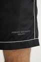 Armani Exchange pantaloncini da bagno da uomo nero XM000832.AF22590