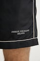 Armani Exchange pantaloncini da bagno da uomo nero XM000832.AF22590