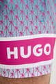 HUGO szorty kąpielowe męskie PALMS_SWIM_SHORTS niebieski 50561097
