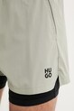 HUGO pantaloncini da bagno da uomo ACTIVE_SWIM_SHORTS verde 50561118