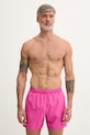 HUGO szorty kąpielowe męskie TONAL_LOGO różowy 50561222