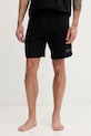 HUGO σορτς πιτζάμας ανδρικά βαμβακερά SPRAY_SHORTS μαύρο 50559719