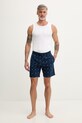 HUGO szorty piżamowe męskie bawełniane MILO SHORTS 50559741 granatowy SS26