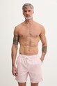 Guess pantaloncini da bagno da uomo rosa F6GT11.WN342