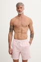 Guess pantaloncini da bagno da uomo rosa F6GT11.WN342