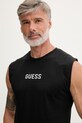 Guess dvojdielne pyžamo pánske bavlnené MALCOLM U6GX02.KCAM1 čierna