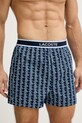 Odzież Lacoste bokserki męskie bawełniane 3-pack 7H4972 niebieski