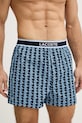 Odzież Lacoste bokserki męskie bawełniane 3-pack 7H4972 niebieski