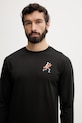 Hurley longsleeve de baie pentru bărbați negru MLEU00006