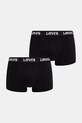 Levi's bokserki męskie bawełniane z elastanem 2-pack czarny 37149.1208