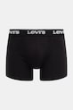 Odzież Levi's bokserki męskie bawełniane z elastanem 3-pack 37149.1232 czarny