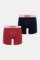 Levi's bokserki męskie z bawełną 2-pack czerwony 37149.1255