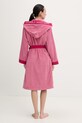 United Colors of Benetton szlafrok frotte damski bawełniany 64PDV800I różowy SS26