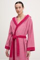 United Colors of Benetton szlafrok frotte damski bawełniany różowy 64PDV800I