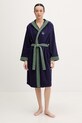 United Colors of Benetton szlafrok frotte damski bawełniany granatowy 64PDV800I