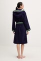 United Colors of Benetton szlafrok frotte damski bawełniany 64PDV800I granatowy SS26